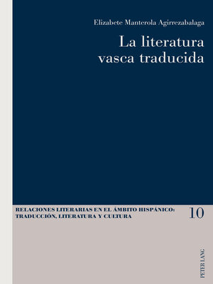 cover image of La literatura vasca traducida